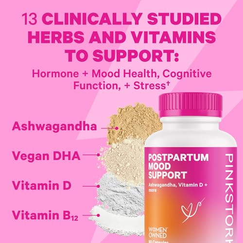 Pink Stork Postpartum Essentials for Hormone Balance, Recovery, and Mood Support for Women Pink Stork
