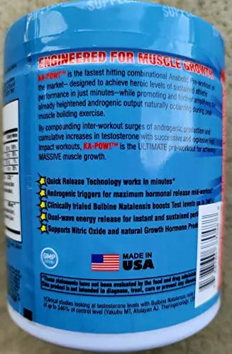 PREWORKOUT TESTOSTERONE BOOSTER - KA-POW! The Fastest Hitting ANABOLIC PRE HERO SUPPLEMENTS