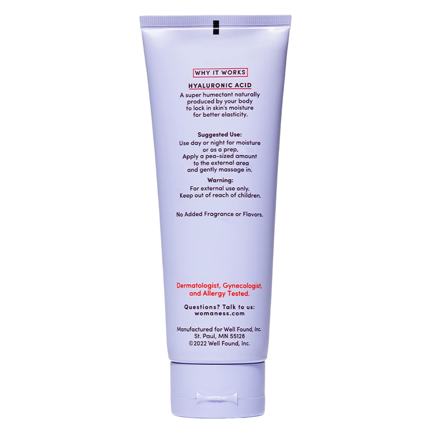 Womaness Daily V Soothe External Gel Moisturizer - Hyaluronic Acid Moisturizer Womaness