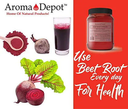 Beet Root Powder 8 oz. by Aroma Depot Raw & Non-GMO I Vegan & Gluten Free I Nitric Aroma Depot