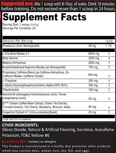 FRONTLINE FORMULATIONS Crucible Pre-Workout Powder, Explosive Workouts, Laser Focus FRONTLINE FORMULATIONS