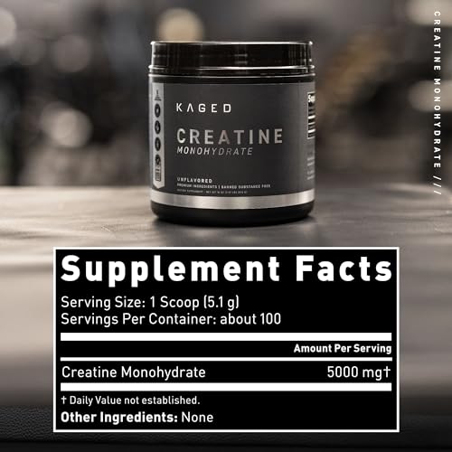 Kaged Pre Sport & Creatine Monohydrate Bundle | Glacier Grape Pre + Unflavored Creatine | Energy, Endurance, & Strength Gains | Hydration Support | Banned Substance-Free | Premium Stack