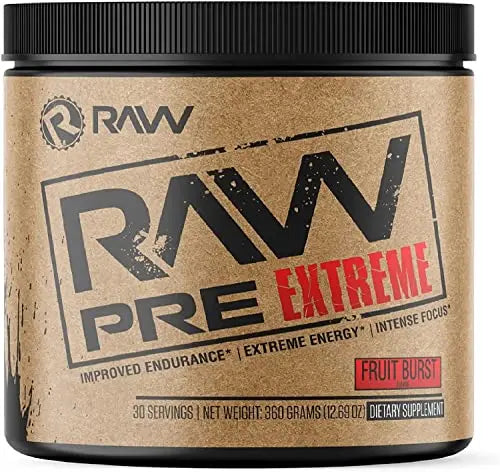 RAW Preworkout Extreme | High Stimulant Preworkout Powder Drink, Extreme Energy RAW