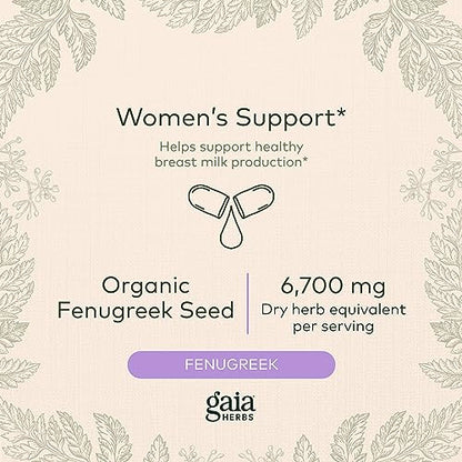 Gaia Herbs Fenugreek Seed - Helps Support Healthy Lactation and Breast Milk Production Gaia Herbs