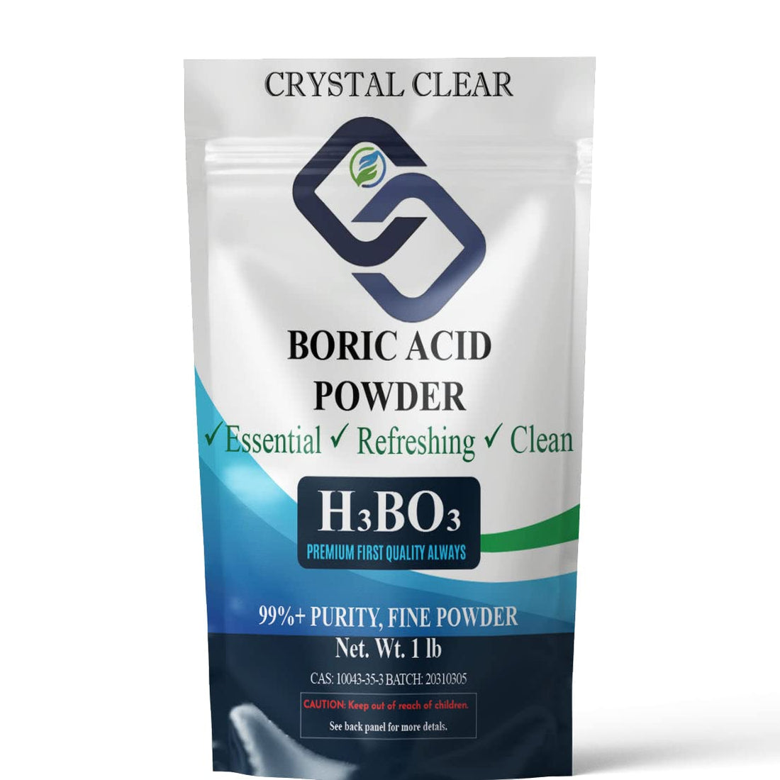 Crystal Clear Lab Boric Acid Powder | 99.9% Industrial Grade Pure Boric Powder CrystalClearlab Chlorine DioxideBuy Supplements Australia
