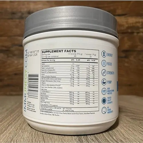 IMMUNEGY - PRE-Sport Performance Pre-Workout Formula (Blue Raspberry Delight) IMMUNEGY