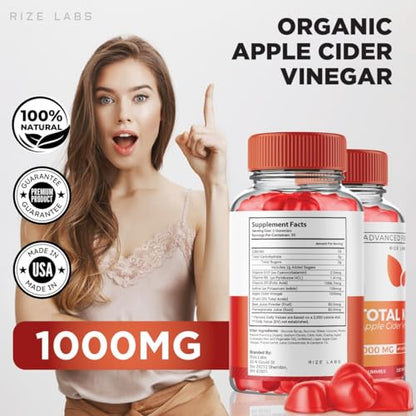 (3 Pack) Total Keto Gummies, Total Keto for Advanced Weight Loss, Total Keto Supplement rize labs