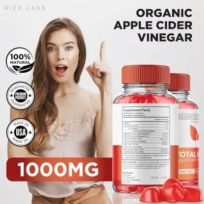 (2 Pack) Total Keto Gummies, Total Keto for Advanced Weight Loss, Total Keto Supplement rize labs