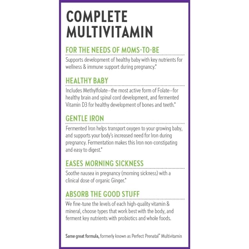 New Chapter Advanced Perfect Prenatal Vitamins, 48ct, Made with Organic New Chapter