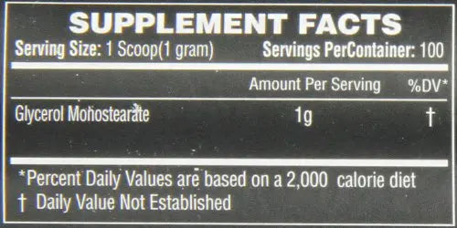 LiveLong Nutrition Glycerol Monostearate GMS Powder - Hydration, Endurance, Muscle LiveLong Nutrition