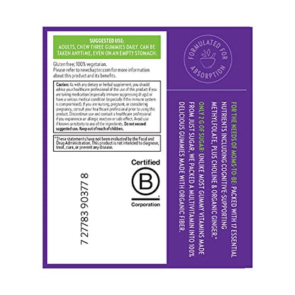 New Chapter Prenatal Multivitamin Gummies – 71% Less Sugar, Prenatal Gummies New Chapter