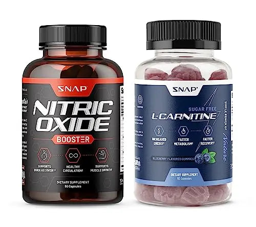 Snap Supplements Nitric Oxide Booster and L-Carnitine Gummies Snap Supplements