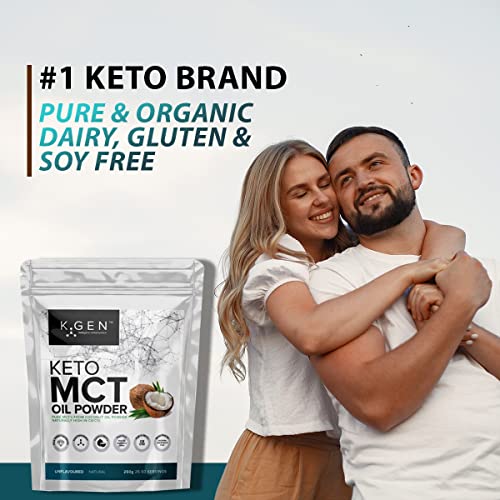 Keto MCT Oil Powder Pure Coconut MCT Keto Coffee Creamer | Premium Quality C8 Easily Absorbed & Digested - Ideal for Paleo & Vegan Diets K GEN ketogenic enhancementBuy Supplements Australia