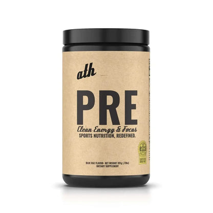 ATH PRE, Natural Plant Based Pre Workout, Low Caffeine, Low Stim, Pump, Clean Ingredients ATH