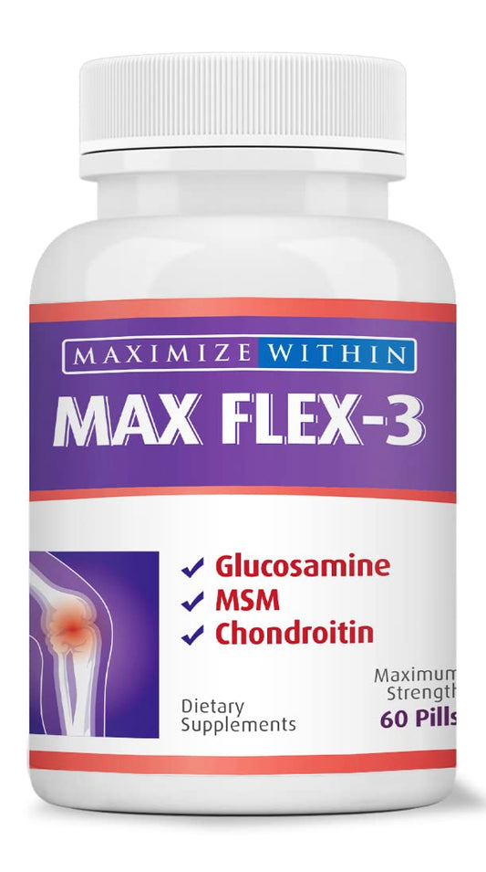 Maximum Slim Max Flex-3 Pain Relief Formula with Green Lipped Mussel - 60 Count Maximum SlimBuy Supplements Australia