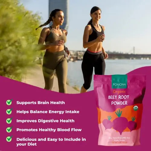 Pomona Wellness Organic Beetroot Powder, Superfood, Raw, Vegan & Non-GMO Pomona Wellness