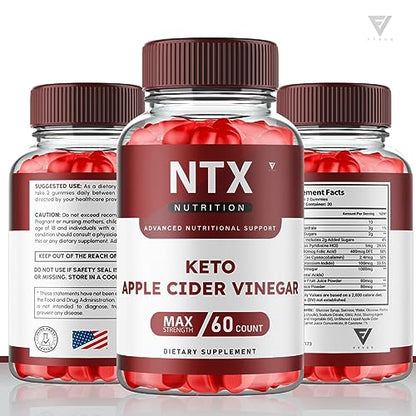 (2 Pack) NTX Keto Gummies for Weight Loss, NTX Keto ACV Gummies Advanced Weight Loss Fyvus