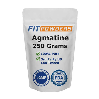 FitPowders Agmatine Sulfate Powder 250 Grams (Multiple Sizes) Strength and Pump FitPowders