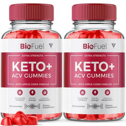 (2 Pack) Biofuel Keto ACV Gummies, Biofuel Keto ACV Gummies Advanced Weight Loss Fyvus
