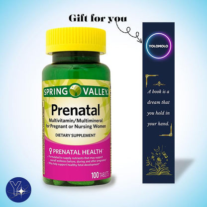 Prenatal Multivitamin/Multimineral for Pregnant and Nursing Women Dietary Supplement YOLOMOLO