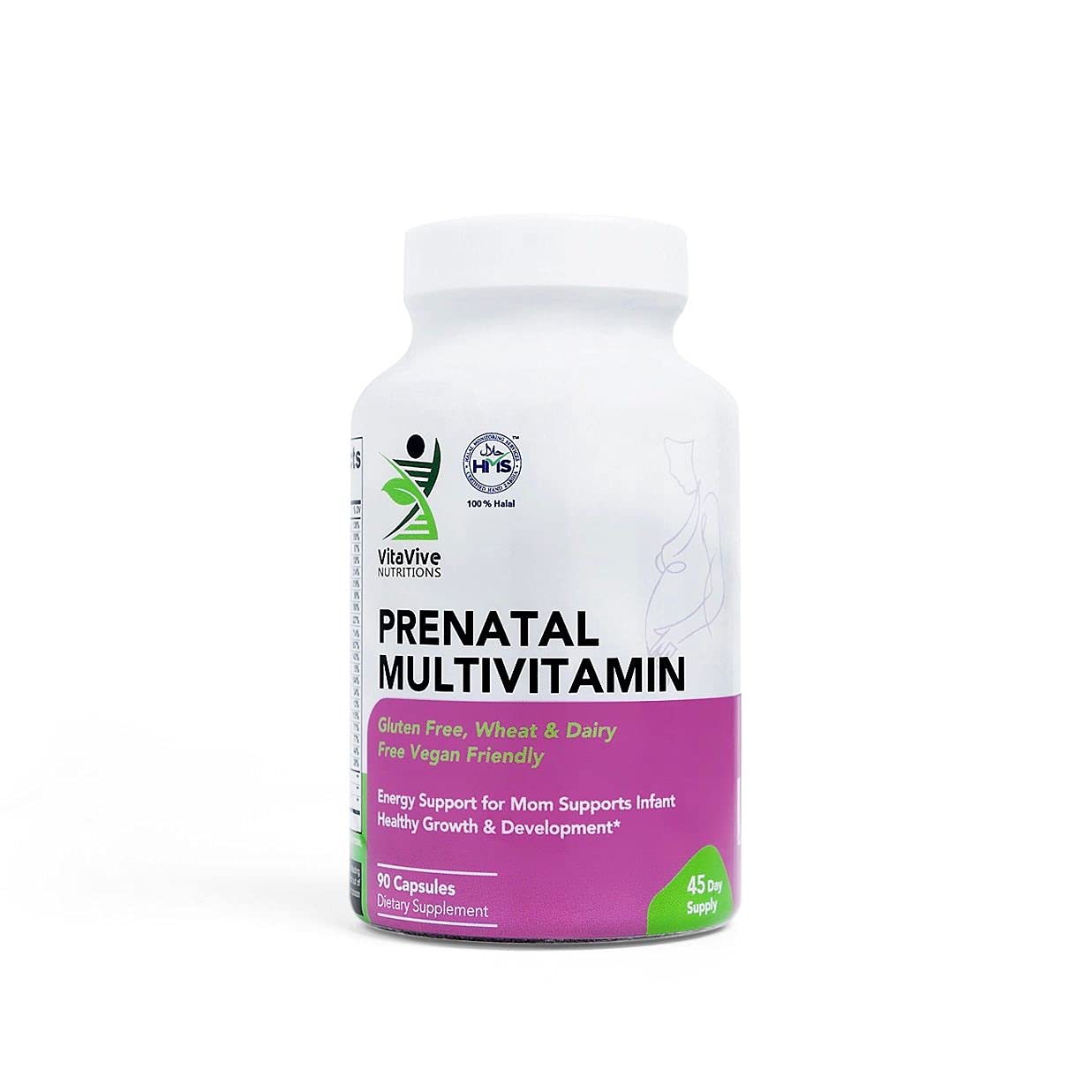 VitaVive Nutritions Prenatal Multivitamins – 90 Capsules – Vitamins and Minerals VitaVive Nutritions