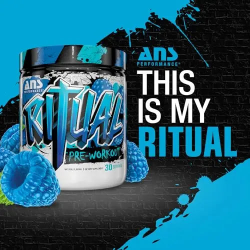 ANS Performance Ritual Pre Workout (30 Servings, 12.7 oz) - Complete Preworkout Formula ANS Performance