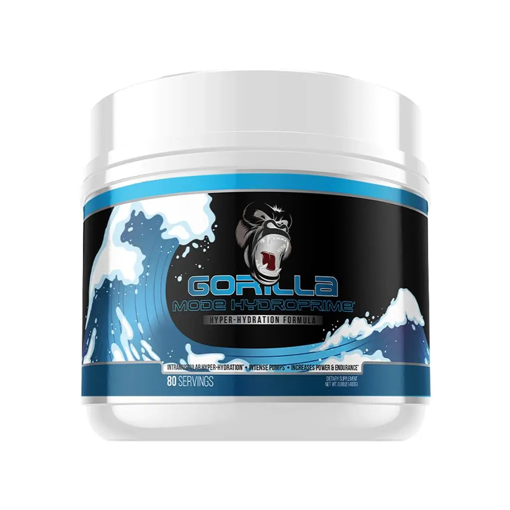 Gorilla Mind Hydroprime Glycerol Pre-Workout - Hydrating Pre-Workout Formula for Intense Gorilla Mind