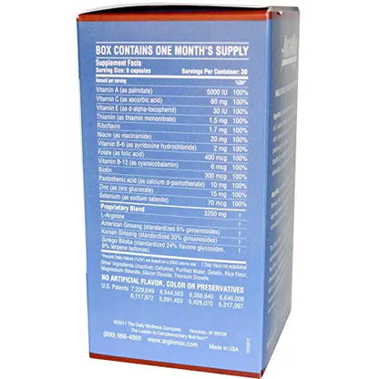 ArginMax L Arginine Nitric Oxide Supplement for Men - Oxygen & Blood Flow Support ArginMax