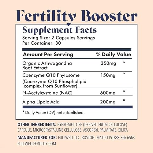 FullWell Fertility Trio | Prenatal Vitamin + DHA & Fertility Booster | Choline, Folate, Omega 3 FullWell