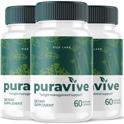 (3 Pack) Puravive Weight Health Pills, Puravive Capsules Reviews Supplement rize labs