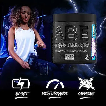 ABE All Black Everything Pre Workout Energy, Increase Physical Performance with Citrulline Applied Nutrition