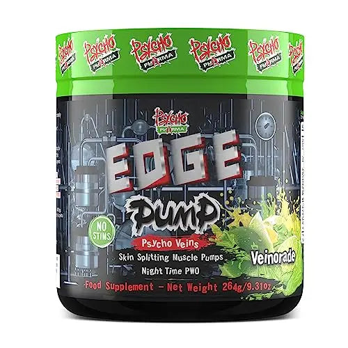 Psycho Pharma Pump it up. Pump it Way up Edge Pump Contains an All-Star Combination Psycho Pharma
