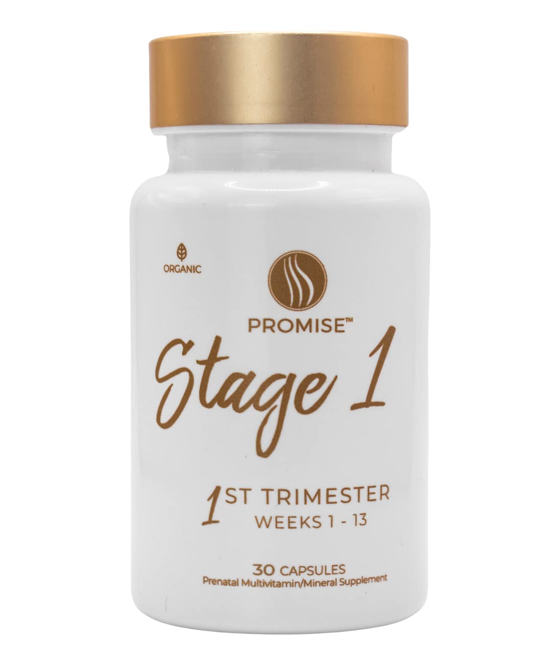Promise Prenatal Stage 1 First Trimester Prenatal Vitamins for Weeks 1- Organic, Vegan, Gentle Promise Prenatal