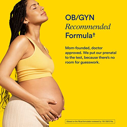Ritual Prenatal Vitamins: Folate & Choline for Neural Tube Support, Omega-3 DHA Ritual