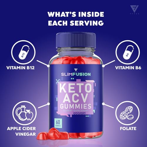 (3 Pack) Slim Fusion Slimfusion ACV Keto Gummies, Slim Fusion Keto ACV Gummies Advanced Fyvus