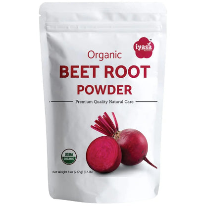 Iyasa Organic Beet Root Powder, Plant Based, Vegan, Gluten-Free, Beetroot Superfood Iyasa Holistics