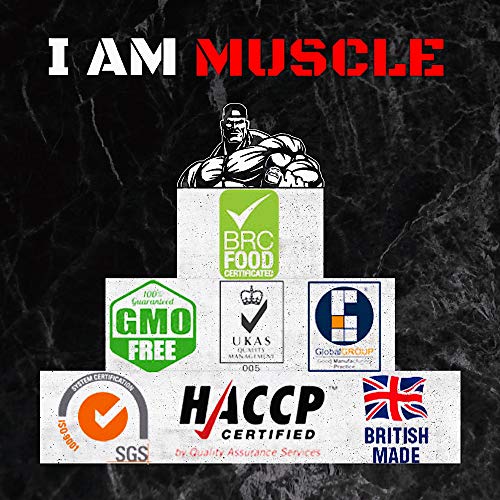 Ultimate Whey Protein + BCAA’s Powder, Premium High Protein Isolate, Enhance Lean Muscle Mass and Recovery, 1kg I AM MUSCLE