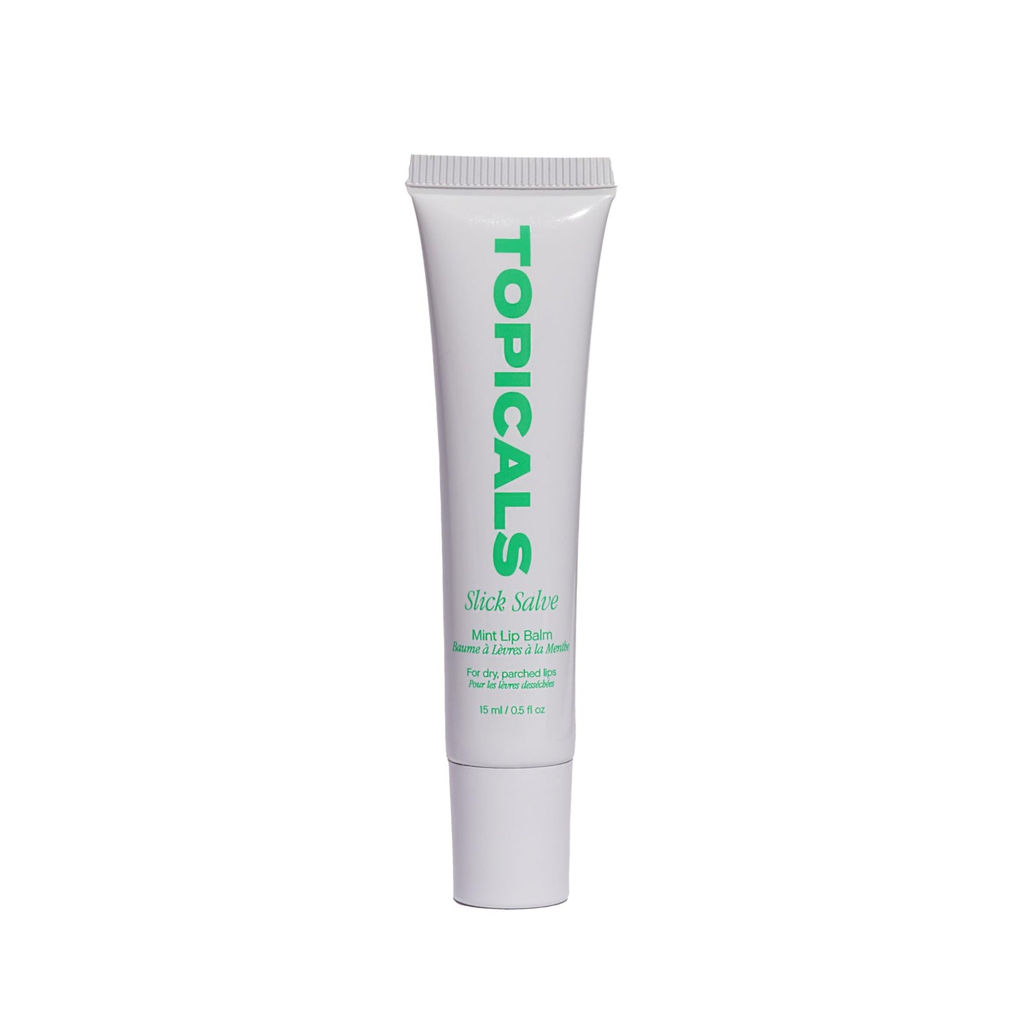 Topicals Slick Salve Mint Glossy Lip Balm | Soothes Discomfort, Strengthens Barrier and Provides Lasting Hydration & Relief | Vegan, Paraben-Free