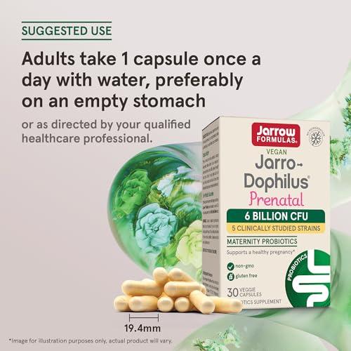 Jarrow Formulas Jarro-Dophilus Prenatal Maternity Probiotics for Pregnant Women Jarrow Formulas