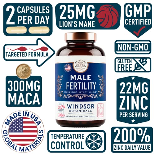 Fertility Supplements For Men Prenatal Vitamins - Conception For Him Male Fertility Vitamin WINDSOR BOTANICALS