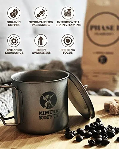 Kimera Koffee Organic Ground Coffee - 12 oz - Endurance Blend Medium Roast Ground Kimera Koffee