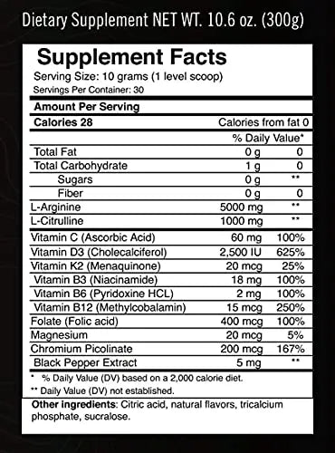 MTN OPS Enduro Nitric Oxide Supplement & Energy Drink Mix with L Arginine & L Citrulline MTN OPS