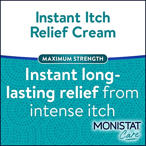 Monistat Instant Itch Relief Cream for Women, Maximum Strength Feminine Itch Care, 1 oz, 2 Pack Monistat