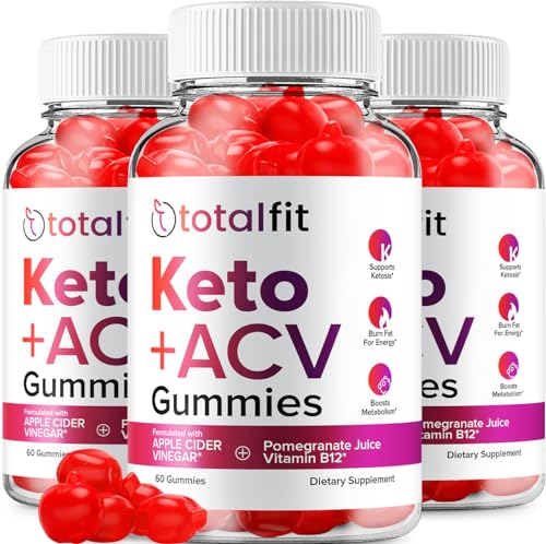 (3 Pack) Total Fit Keto ACV Gummies - Official - Keto TotalFit ACV Advanced Formula Plus Rillvo