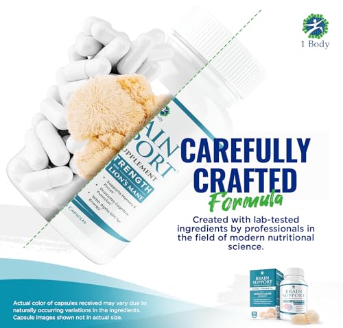 1 Body Brain Supplements for Memory and Focus - Support Healthy Brain 1 Body