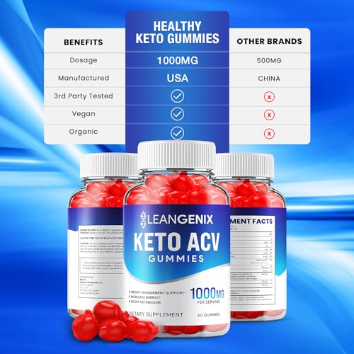 (2 Pack) LeanGenix Keto ACV Gummies - Official - Keto Lean Genix ACV Advanced Formula Rillvo